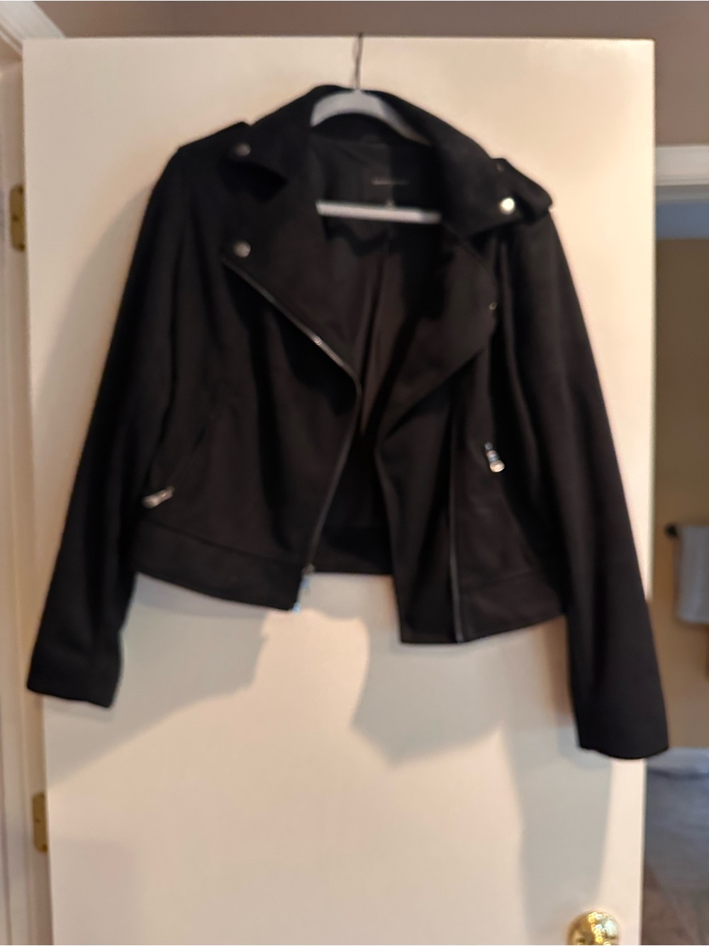 Banana Republic Black Asymmetric Moto Jacket